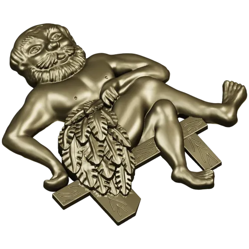 Банщик на скамье - 3D модель STL для ЧПУ