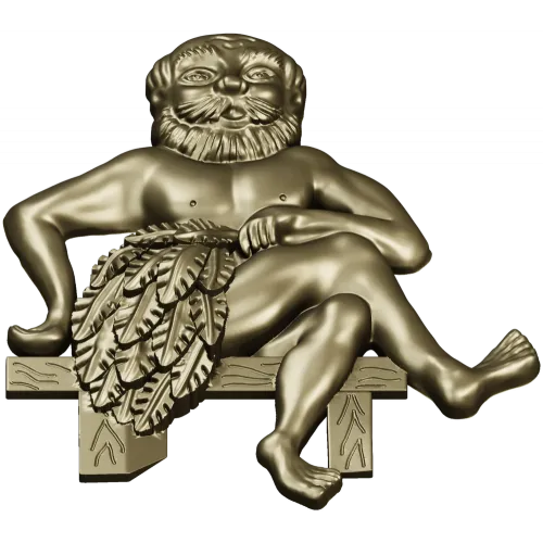 Банщик на скамье - 3D модель STL для ЧПУ