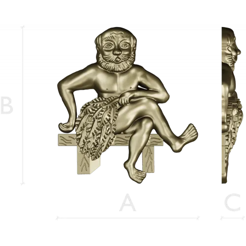 Банщик на скамье - 3D модель STL для ЧПУ