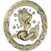 Sauna Nymph Medallion - detailed STL 3D model for CNC