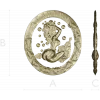 Sauna Nymph Medallion - detailed STL 3D model for CNC