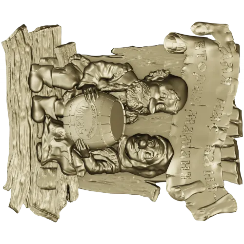 Bathhouse Companions Relief - STL 3D Model for CNC