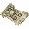 Bathhouse Companions Relief - STL 3D Model for CNC