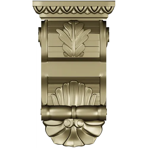 Classical Acanthus & Shell Corbel - STL 3D Model for CNC
