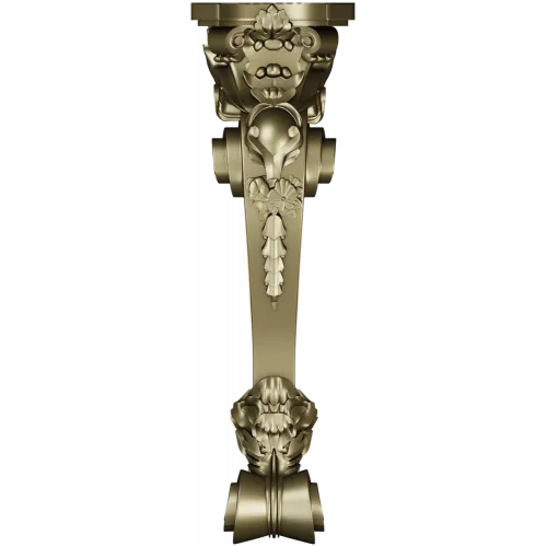 Baroque Decorative Corbel STL for CNC Milling