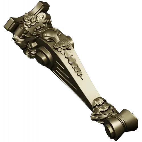 Baroque Decorative Corbel STL for CNC Milling