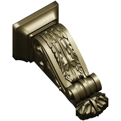 Classical Acanthus Corbel - STL 3D Model for CNC