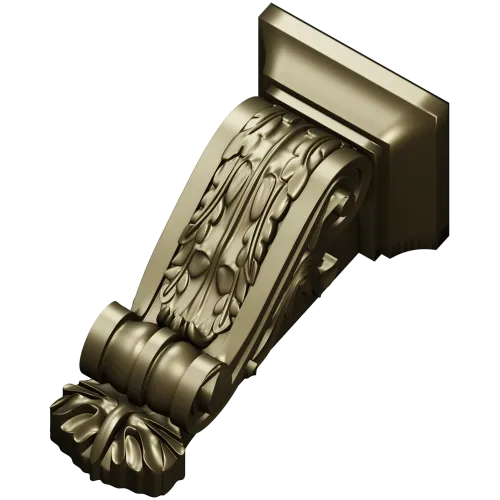 Classical Acanthus Corbel - STL 3D Model for CNC