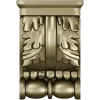 Кронштейн с акантовыми листьями - stl модель для ЧПУ
