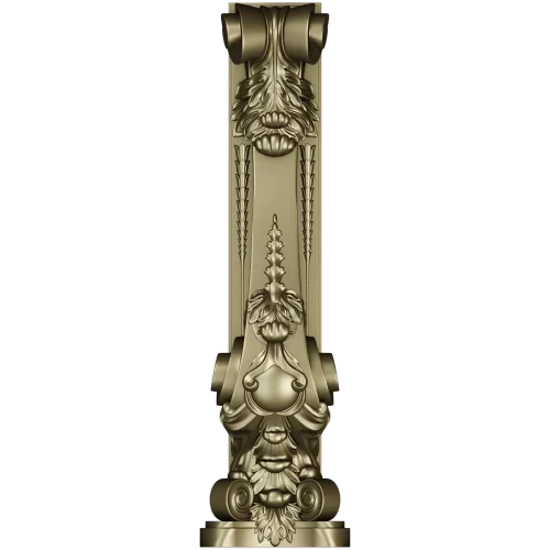 Ornamental Acanthus Corbel - STL 3D Model for CNC