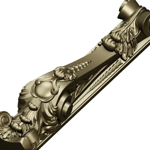 Ornamental Acanthus Corbel - STL 3D Model for CNC