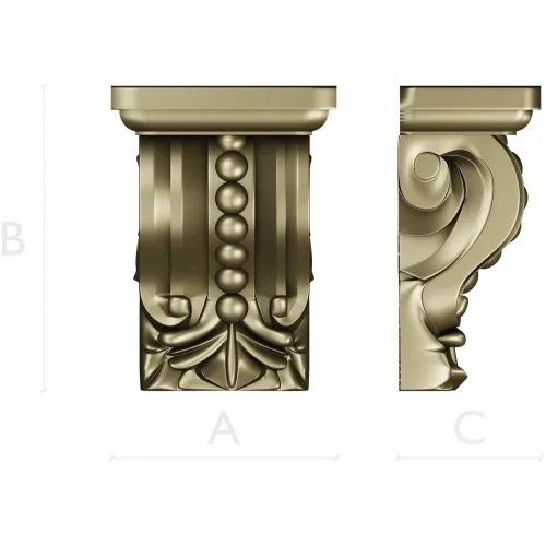 Regal Acanthus Corbel STL