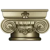 Floral Ionic Bracket - STL 3D model for CNC carving