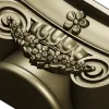 Floral Ionic Bracket - STL 3D model for CNC carving
