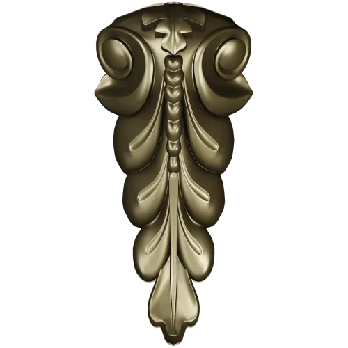 Acanthus scroll corbel STL for CNC carving