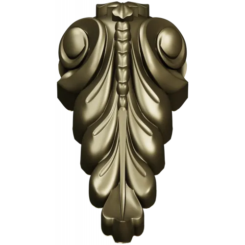 Acanthus scroll corbel STL for CNC carving