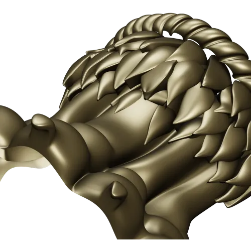 Декоративный кронштейн-лапа в стиле акант - 3D STL для ЧПУ