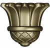 Floral Bud Finial - STL 3D model for CNC