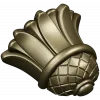 Floral Bud Finial - STL 3D model for CNC