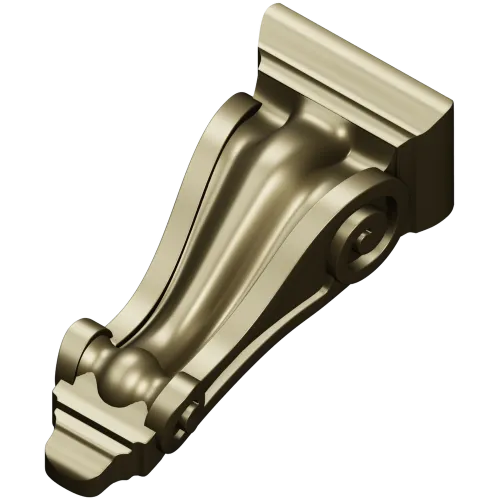 Classical Scroll Corbel - STL 3D Model for CNC