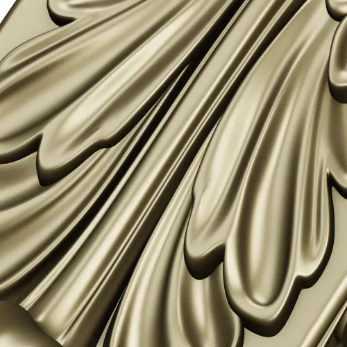 Acanthus Scroll Corbel - STL 3D model for CNC milling