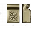 Rosette Scroll Bracket - STL 3D model for CNC milling