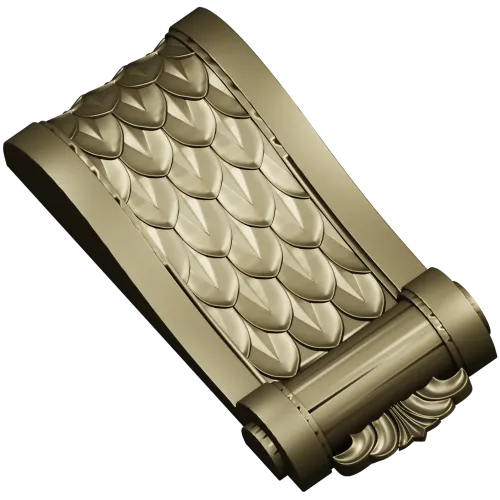 Decorative bracket 3D model in STL for CNC carving