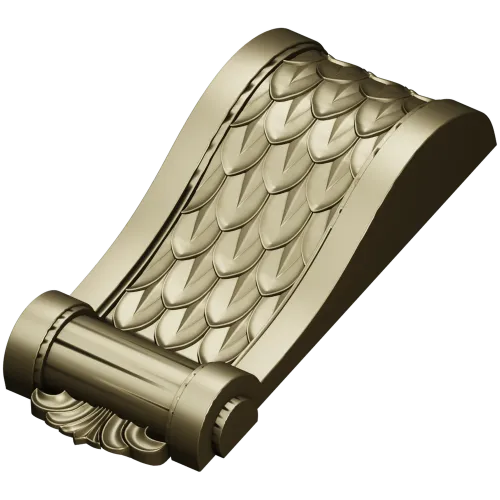 Decorative bracket 3D model in STL for CNC carving