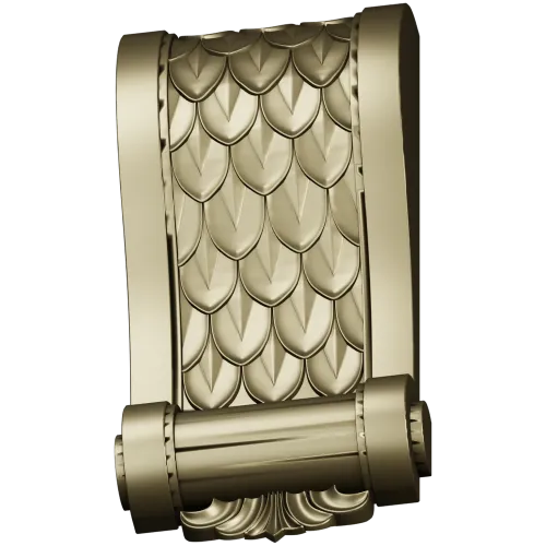 Decorative bracket 3D model in STL for CNC carving