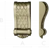 Decorative bracket 3D model in STL for CNC carving