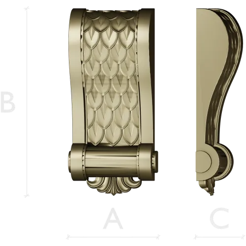 Decorative bracket 3D model in STL for CNC carving