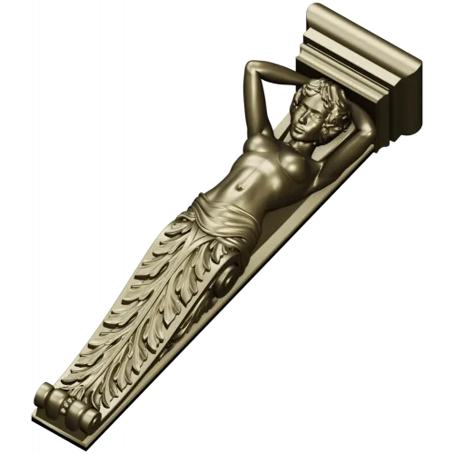 Muse Caryatid Bracket STL for CNC