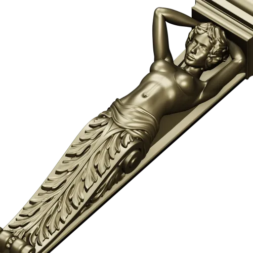 Muse Caryatid Bracket STL for CNC