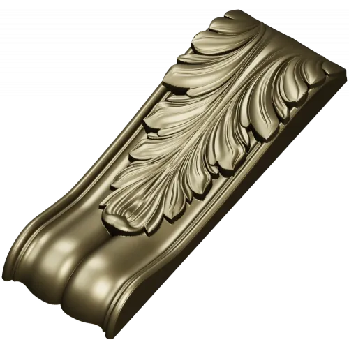 Ornate Acanthus Bracket - STL for CNC