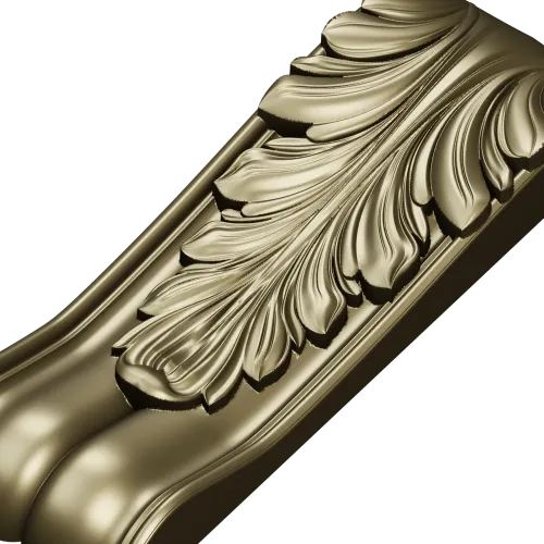 Ornate Acanthus Bracket - STL for CNC