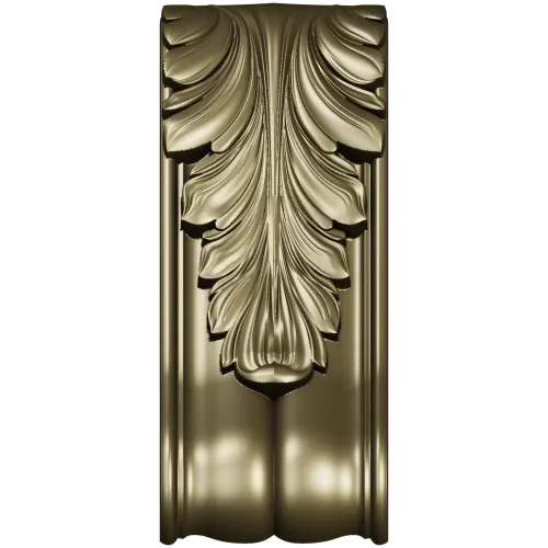 Ornate Acanthus Bracket - STL for CNC