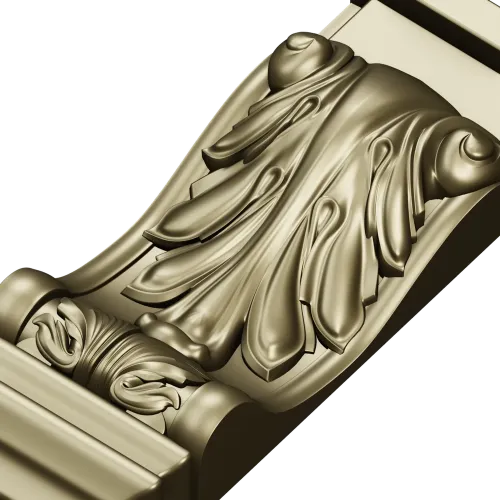 Декоративный кронштейн с акантом - STL 3D модель для ЧПУ