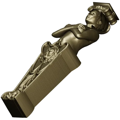 Caryatid Corbel - STL 3D model for CNC carving