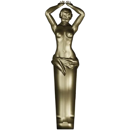 Elysian Caryatid Bracket - high-relief STL 3D model for CNC
