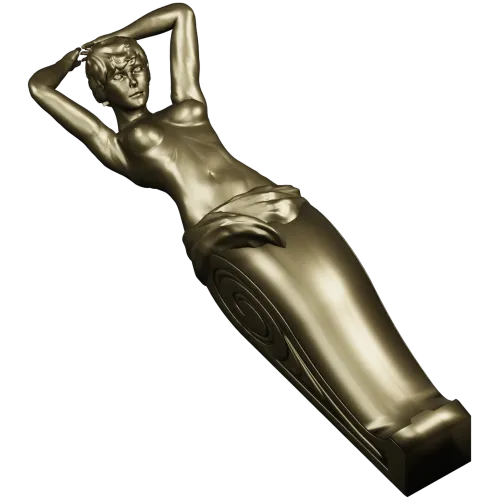 Elysian Caryatid Bracket - high-relief STL 3D model for CNC