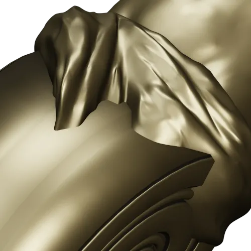 Elysian Caryatid Bracket - high-relief STL 3D model for CNC