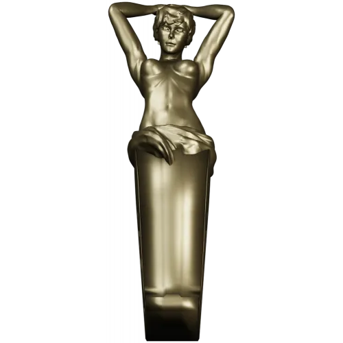 Elysian Caryatid Bracket - high-relief STL 3D model for CNC