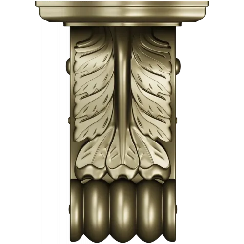 Acanthus Scroll Corbel - STL 3D model for CNC