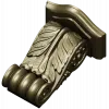 Acanthus Scroll Corbel - STL 3D model for CNC
