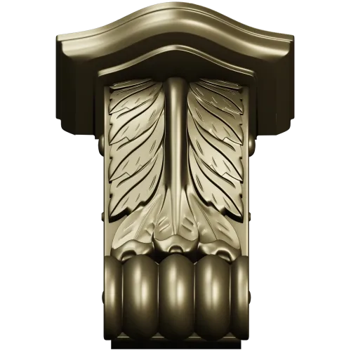 Acanthus Scroll Corbel - STL 3D model for CNC