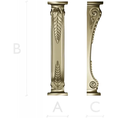 Classic Laurel Corbel 3D STL for CNC Router