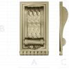 Scales & Scroll Decorative Bracket - STL 3D model for CNC