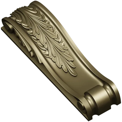 Acanthus Scroll Corbel - STL 3D model for CNC milling