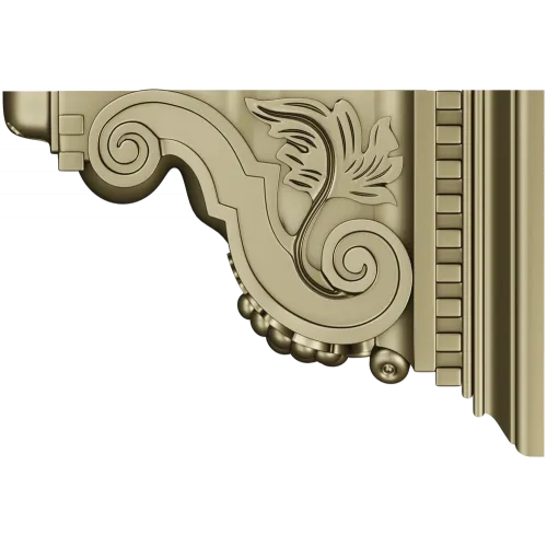 Regal Acanthus Corbel STL for CNC Milling
