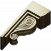 Classic Scroll Corbel STL for CNC